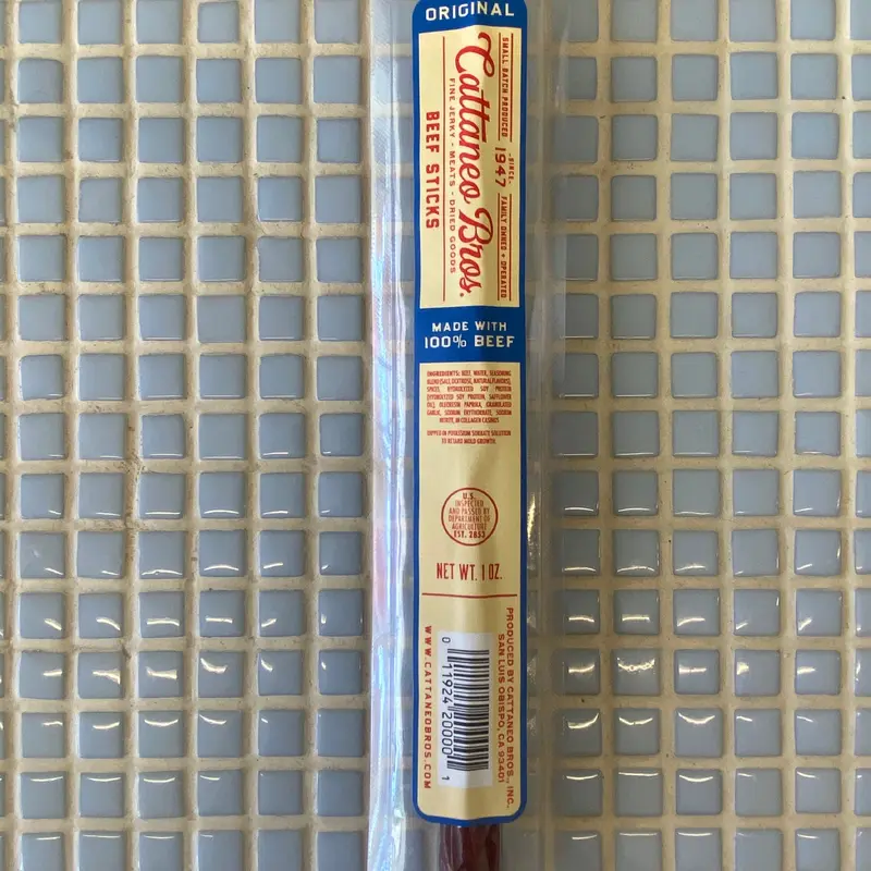 cattaneo bros original individual smoked beef stick 1oz