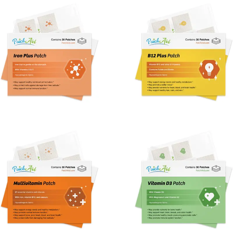 Gastric Sleeve Surgery Complete Vitamin Patch Pack by PatchAid