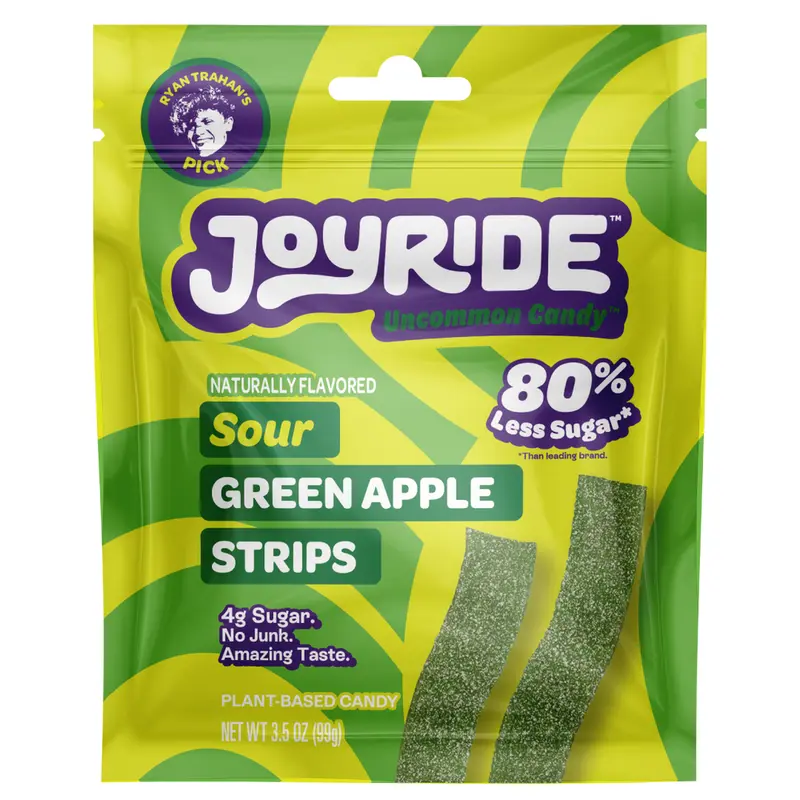 Joyride Sour Green Apple Strips, 3.5 oz