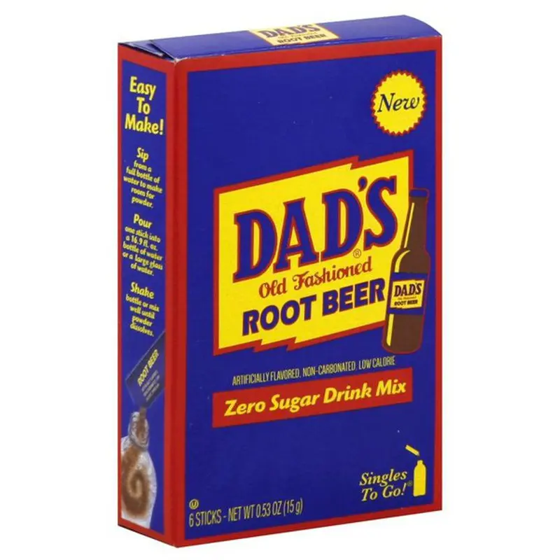 Dad's Root Beer Zero Sugar Singles-to-Go 6 sticks