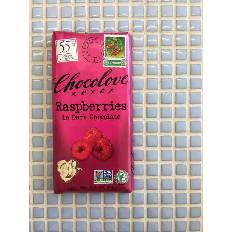 chocolove dark with raspberries