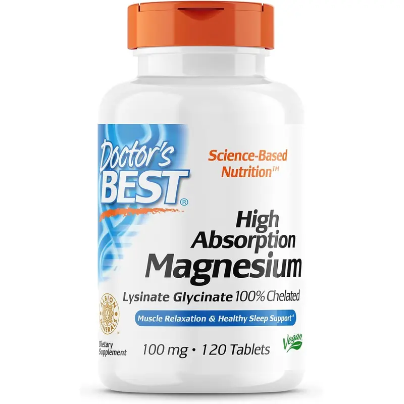 Doctor's Best High Absorption Magnesium 120 tablets