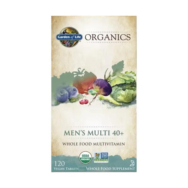 Garden of Life Organics Men's Multi 40+ 120 vegan tablets