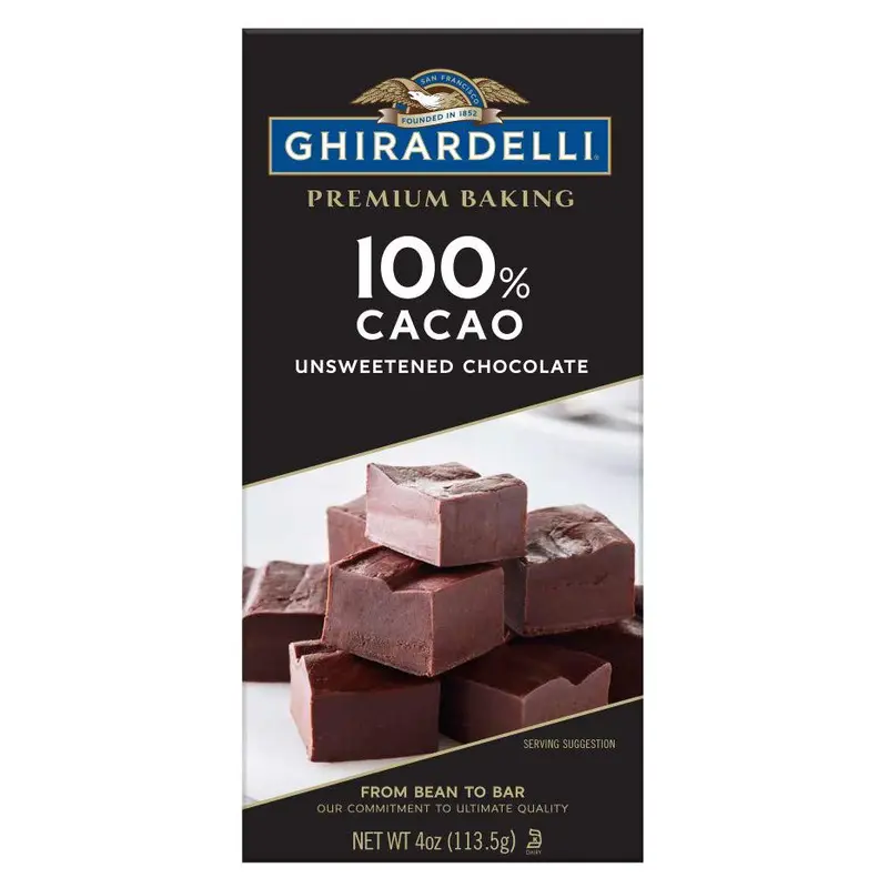 Ghirardelli 100% Cacao Unsweetened Chocolate Bar