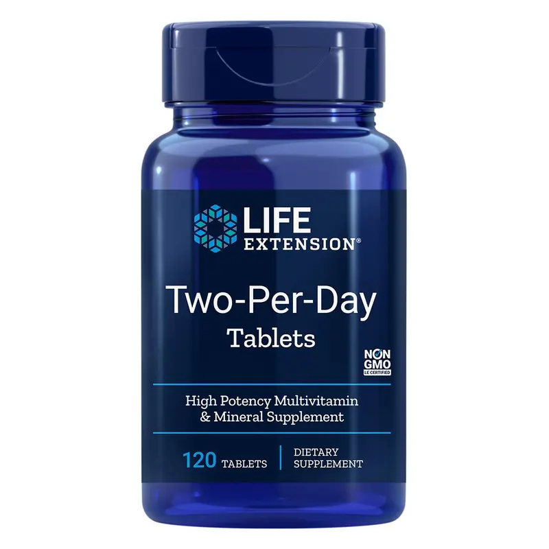 Life Extension Two-Per-Day High Potency Multivitamin Tablets (120)