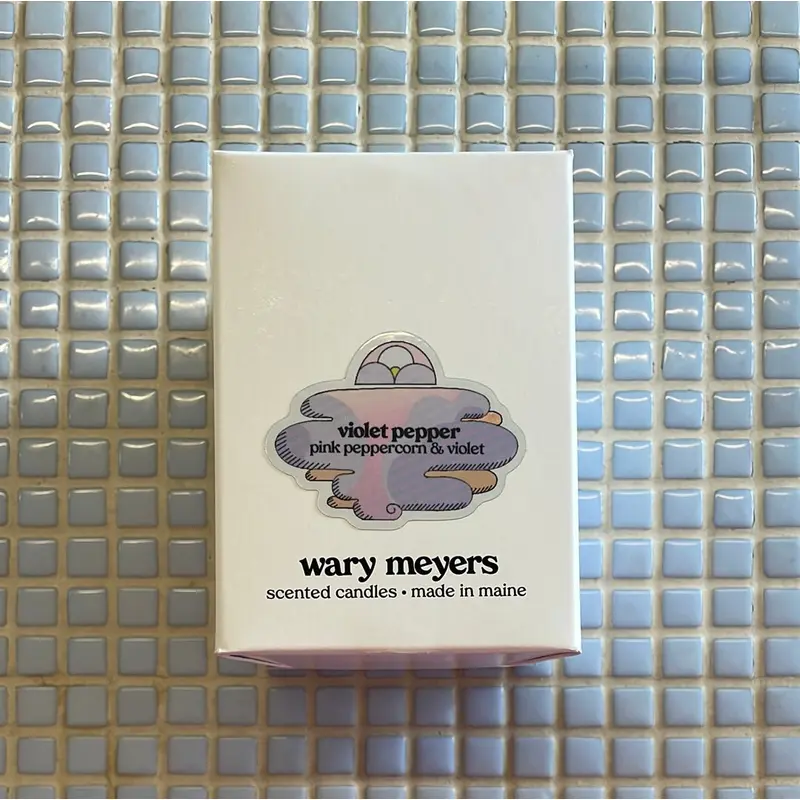 Wary meyers violet pepper candle
