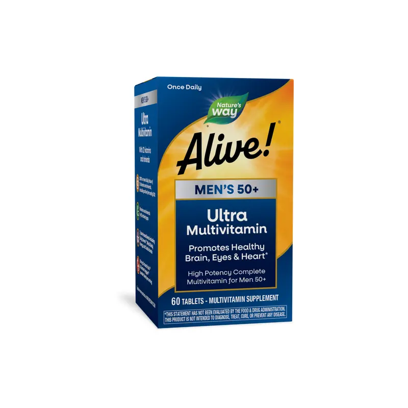 Nature's Way Alive! Once Daily Ultra Potency Complete Multivitamin, Men's 50+ 60 tablets