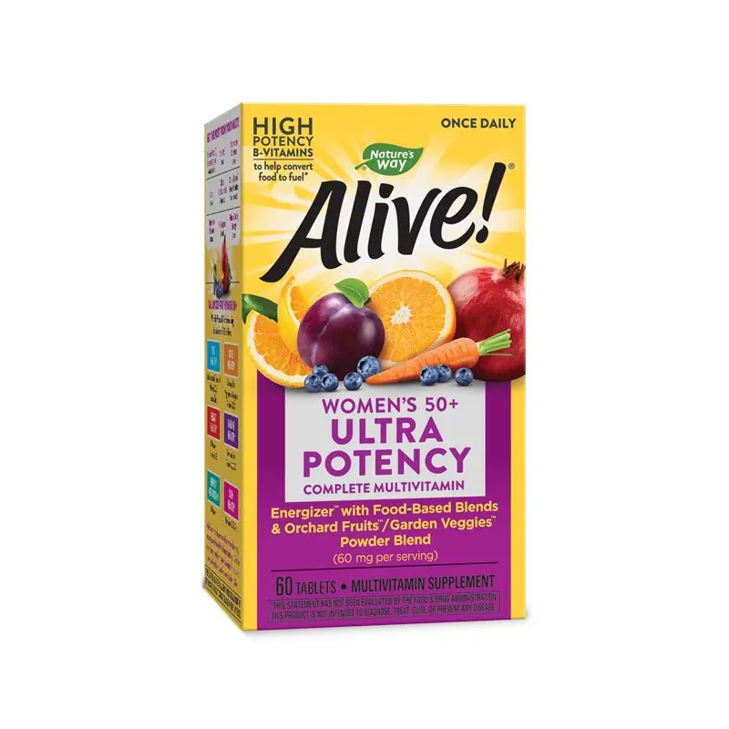 Nature's Way Alive! Once Daily Ultra Potency Complete Multivitamin, Women's 50+ 60 tablets
