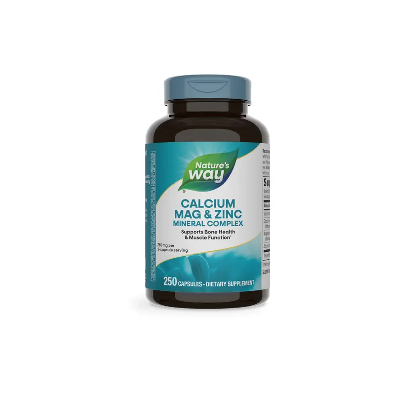 Nature's Way Calcium, Mag & Zinc 250 capsules