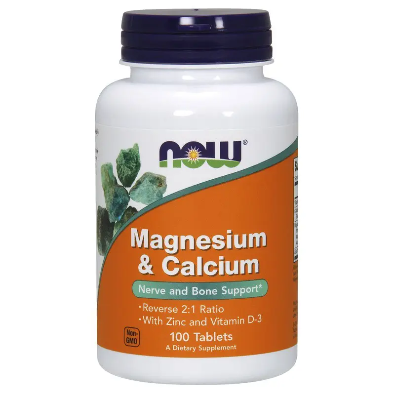 NOW Magnesium & Calcium 100 tablets