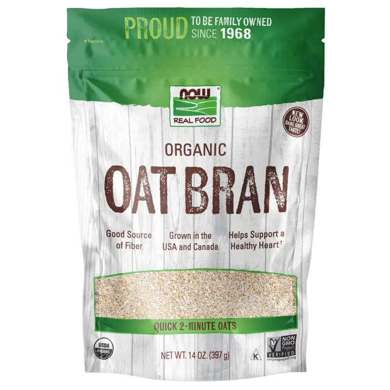 NOW Oat Bran 14 oz