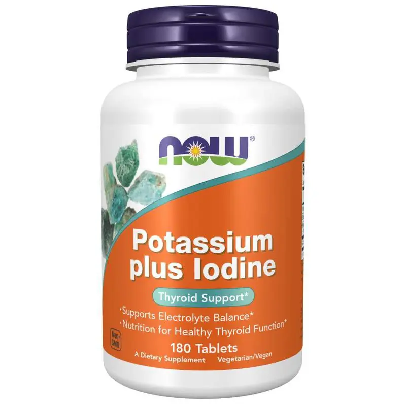 NOW Potassium plus Iodine 180 tablets