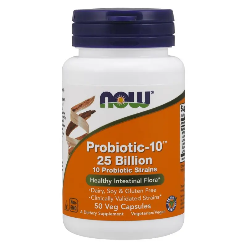 NOW Probiotic-10, 25 Billion (CLEARANCE: Best by May 31, 2025)