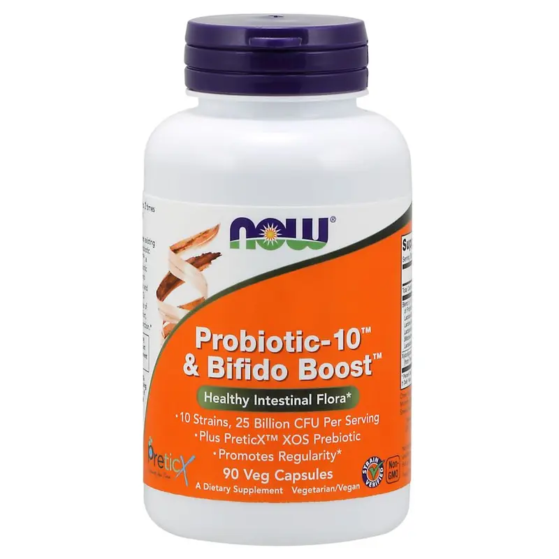 NOW Probiotic-10 & Bifido Boost 90 veg capsules