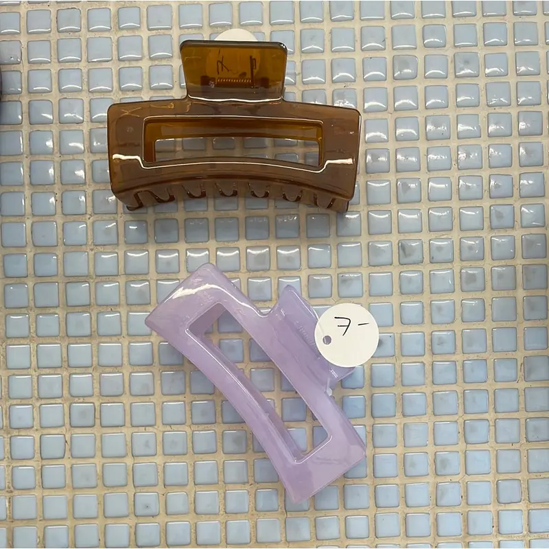 adorro large pastel hair clips