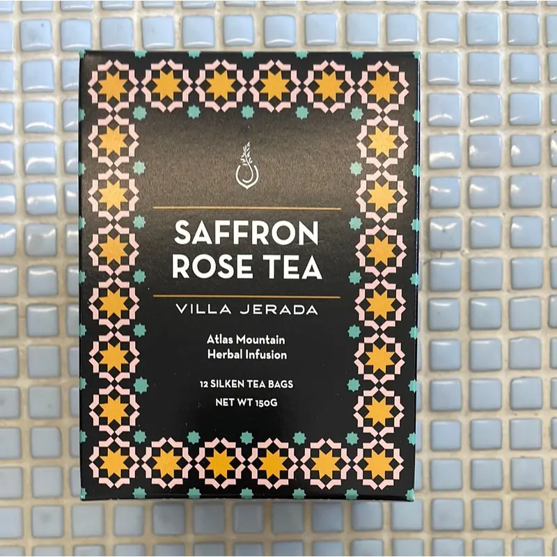 Villa Jerada saffron rose green tea
