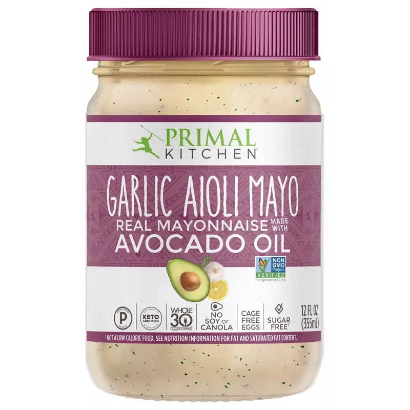 Primal Kitchen Avocado Oil Garlic Aioli Mayo 12 oz