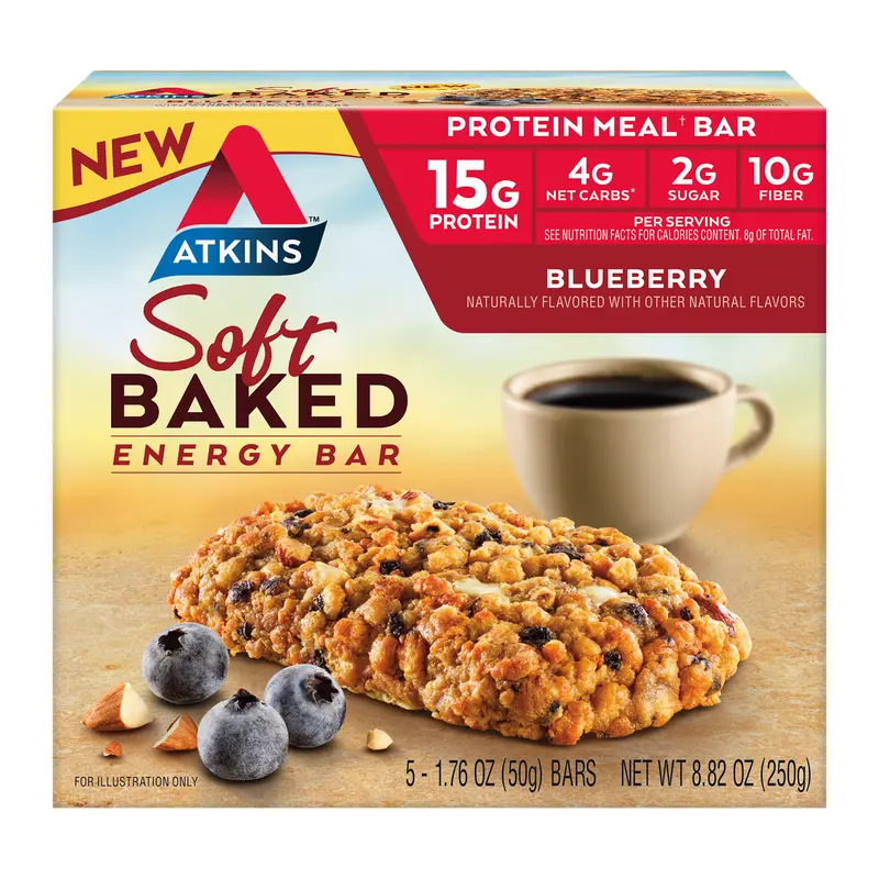 Atkins Nutritionals Soft Baked Protein Bars