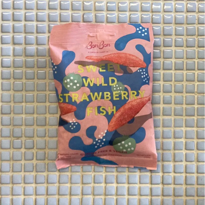 bonbon sweet wild strawberry swedish fish