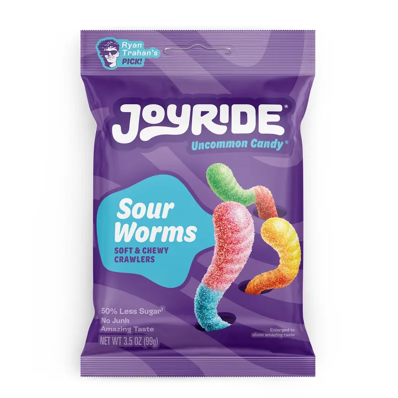 Joyride Sour Worms, 3.5 oz