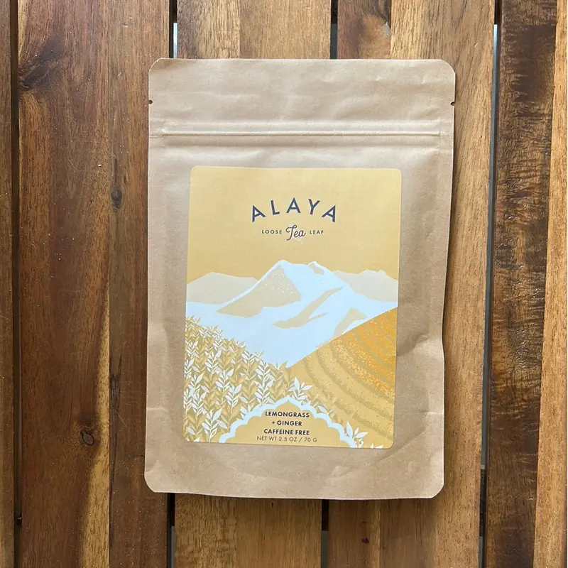 alaya loose tea lemongrass + ginger caffeine free*