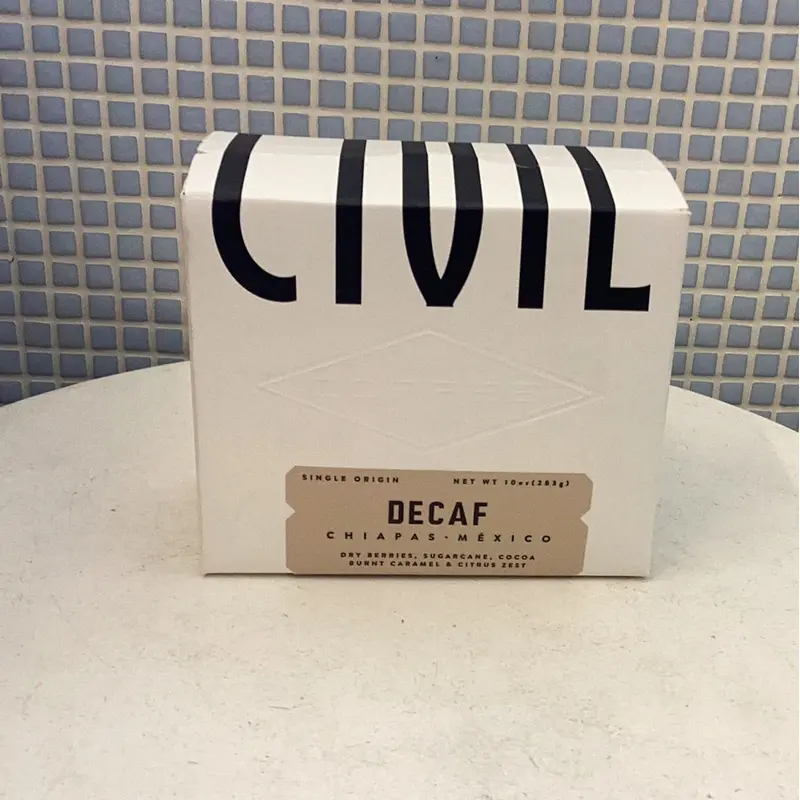 civil coffee decaf la angostura