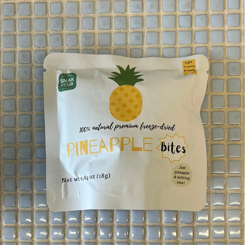 snak klub freeze dried pineapple bites