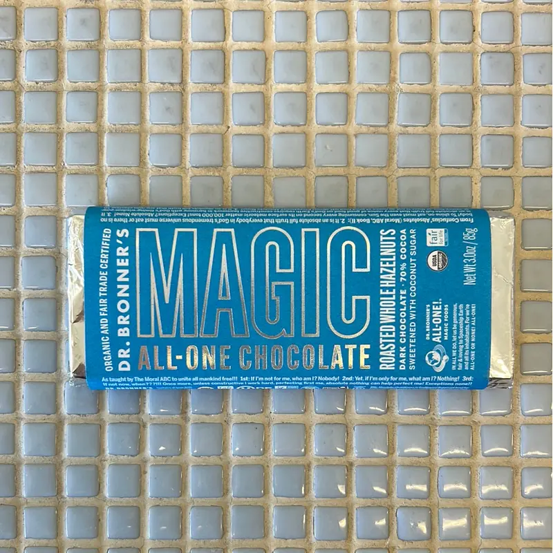 dr. bronners magic chocolate bar roasted hazelnut dark 70%