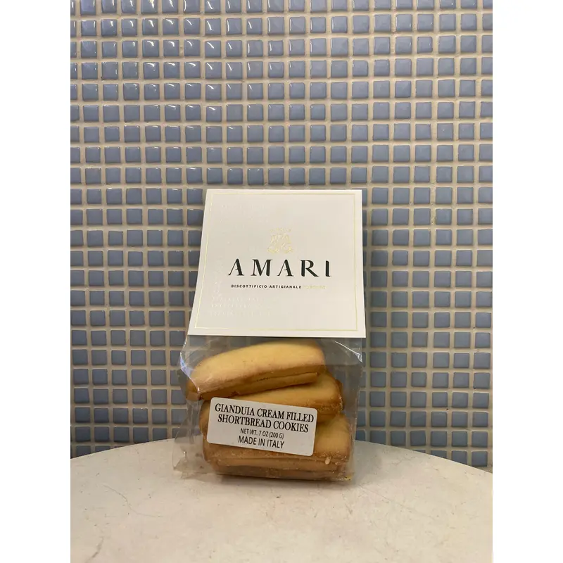 amari gianduia cream-filled shortbread cookies