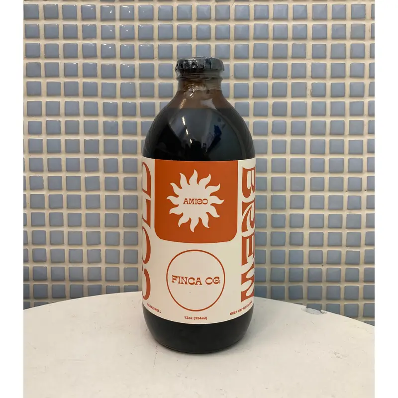 amigo coffee roasters finca og cold brew - 12oz bottles