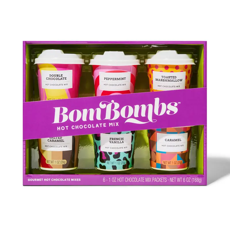 BomBombs Mini Hot Chocolate Mix Gift Set of 6