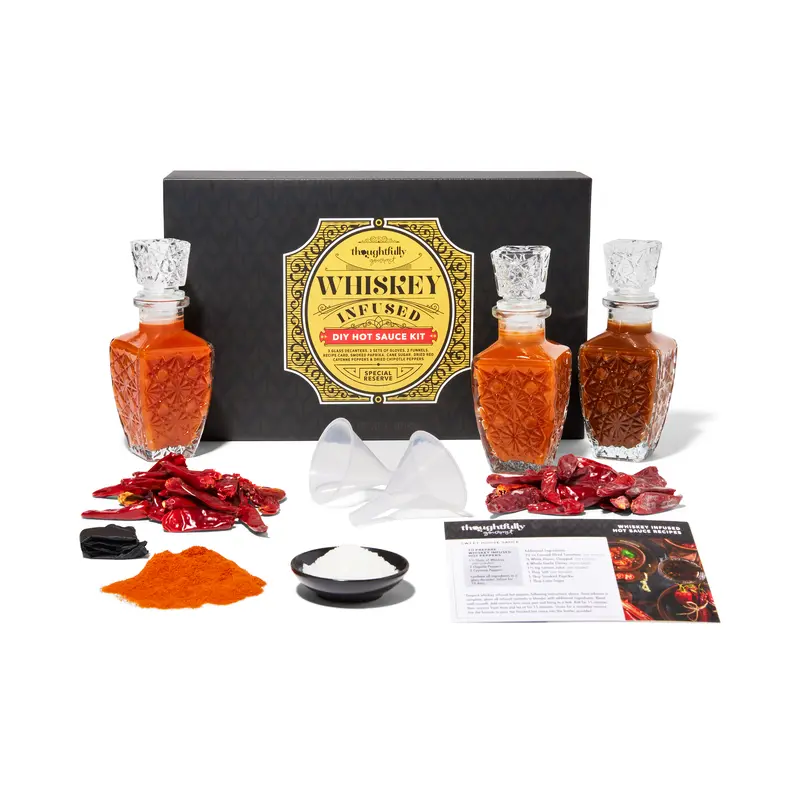 DIY Whiskey Infused Hot Sauce Gift Set