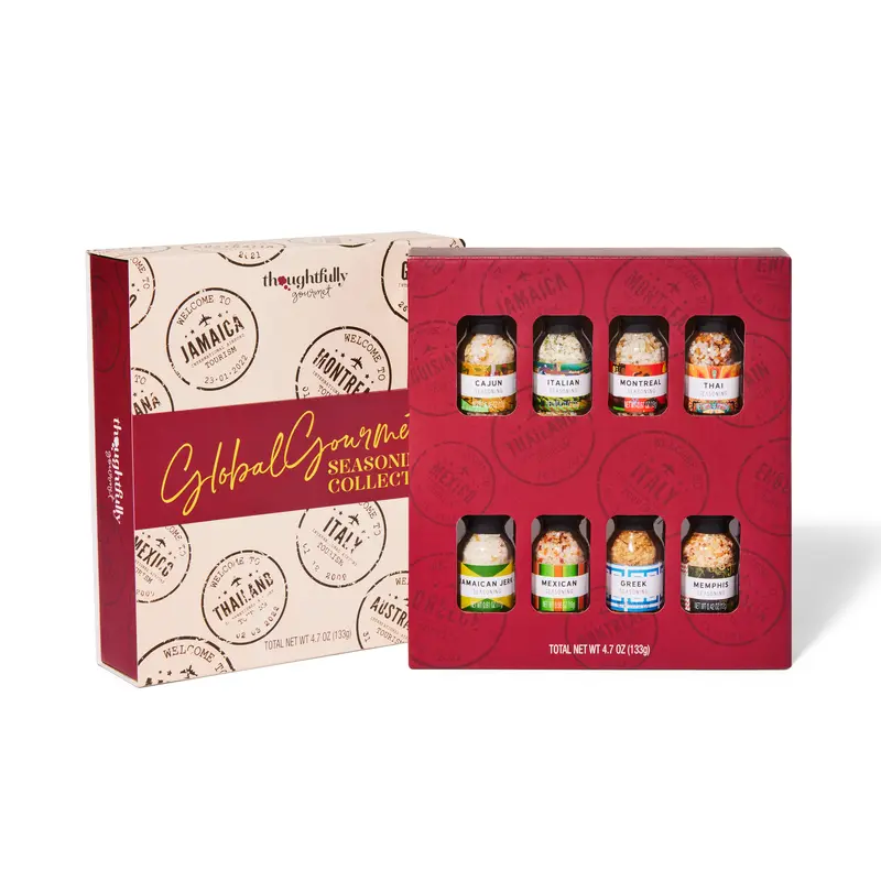 Global Gourmet Seasonings and Spices Gift Set of 8