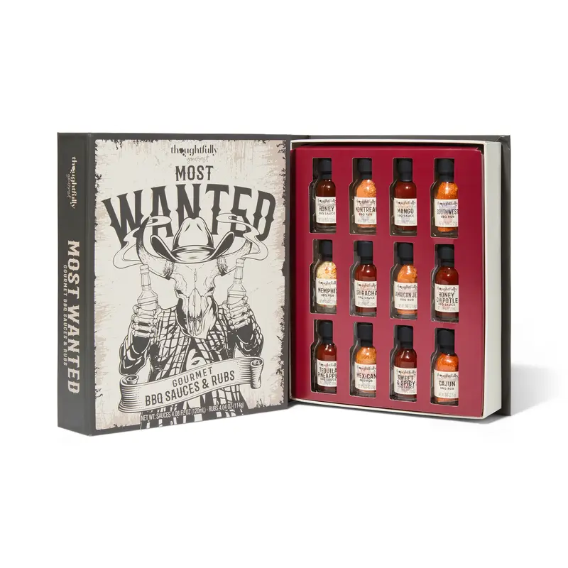 Most Wanted BBQ Sauces and Rubs Gift Set of 12