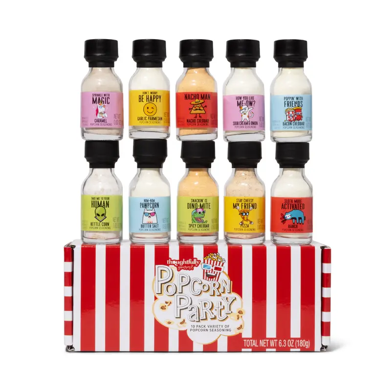Popcorn Party Seasonings, Set of 10