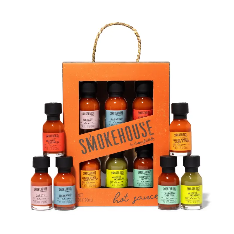 Smokehouse Mini Hot Sauce Sampler, Set of 6