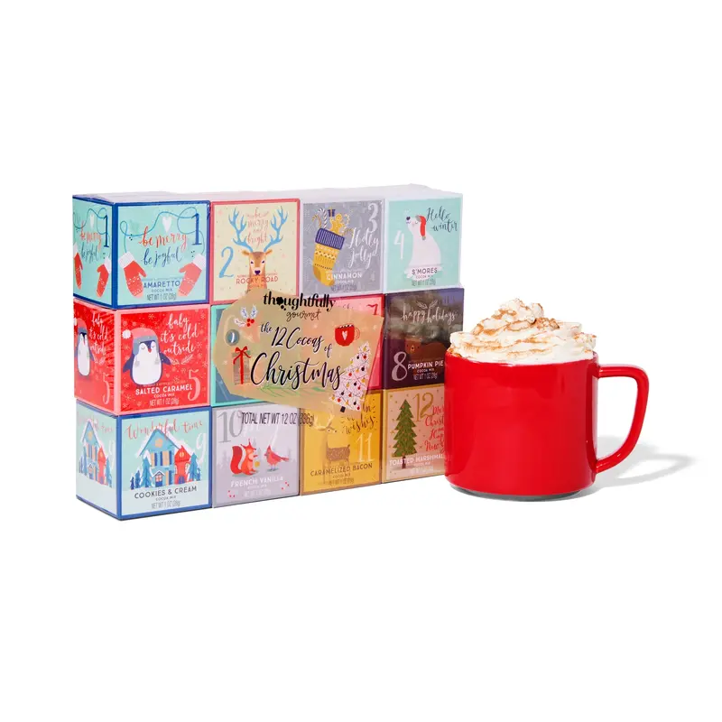 12 Cocoas of Christmas Hot Chocolate Gift Set