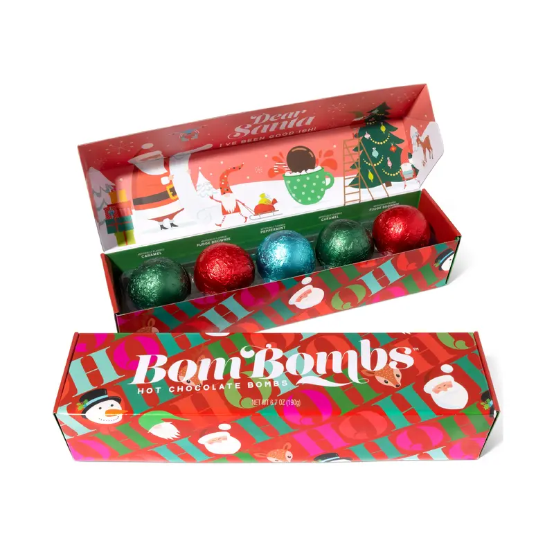 BomBombs Christmas Hot Cocoa Bombs, Pack of 5