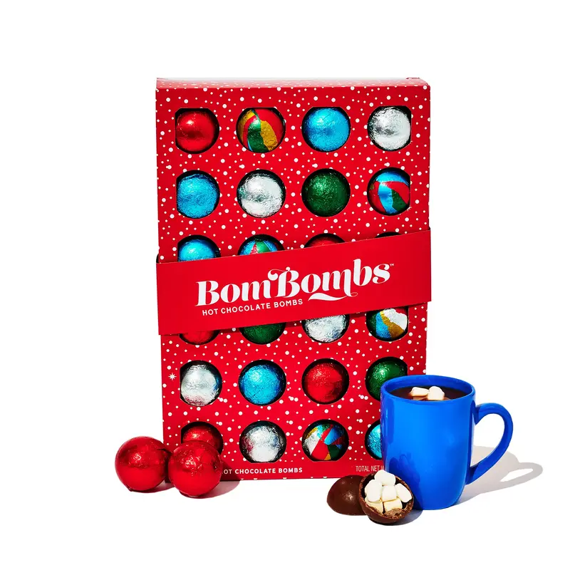 BomBombs Holiday Hot Chocolate Bombs, Set of 24