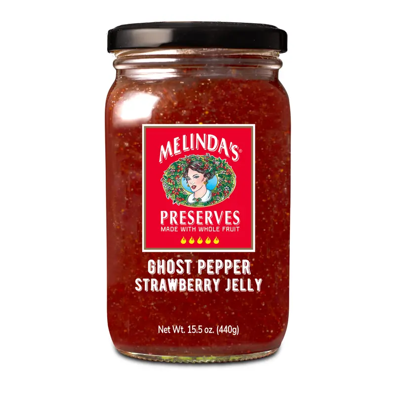 Melinda's Ghost Pepper Strawberry Preserve