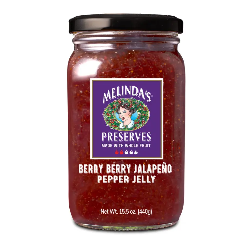 Melinda's Whole Fruit Preserves Berry Berry Jalapeno