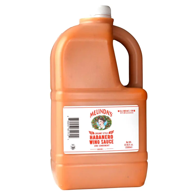 Melindas Creamy Habanero Wing Sauce Half Gallon