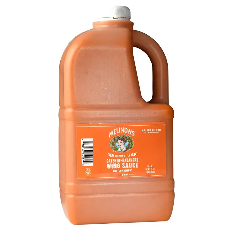Melindas Creamy Style Cayenne-Habanero Wing Sauce Half Gallon