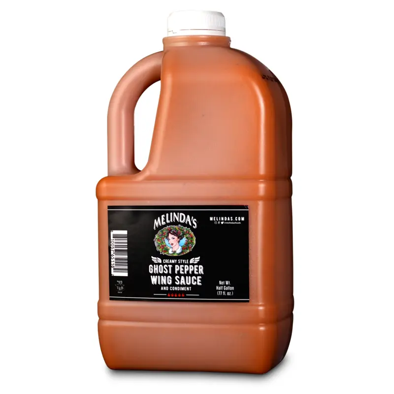 Melindas Creamy Style Ghost Pepper Wing Sauce Half Gallon