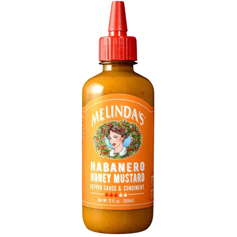 Melindas Hot Habanero Honey Mustard Pepper Sauce