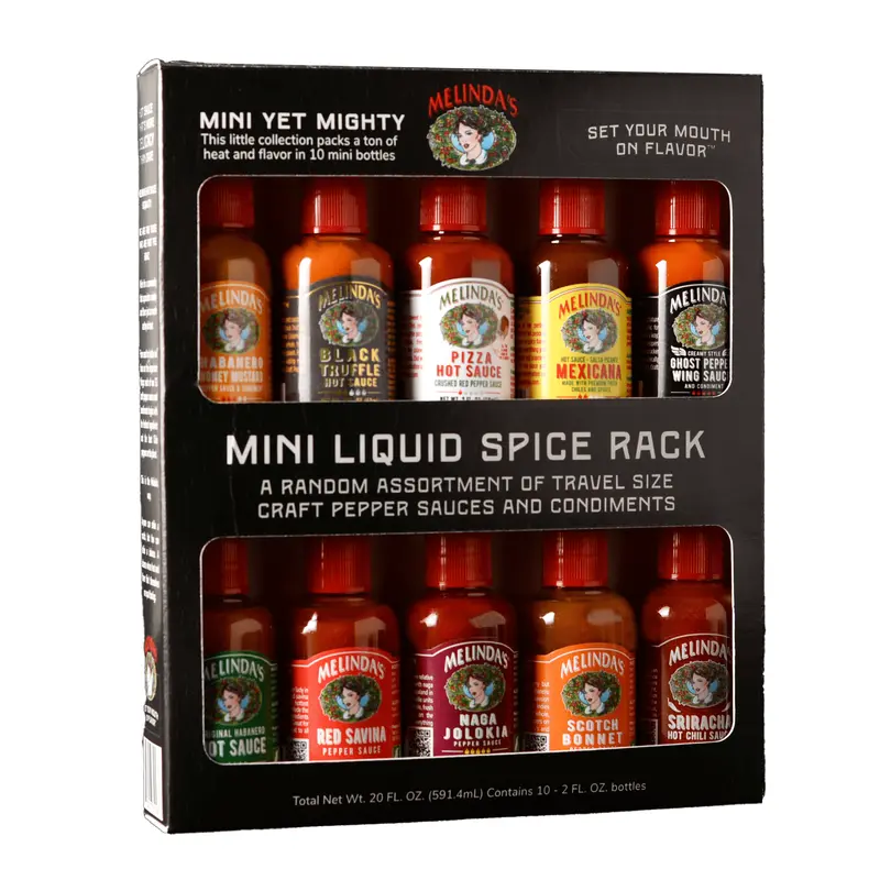 Melindas Mini Liquid Spice Rack (10 pack)