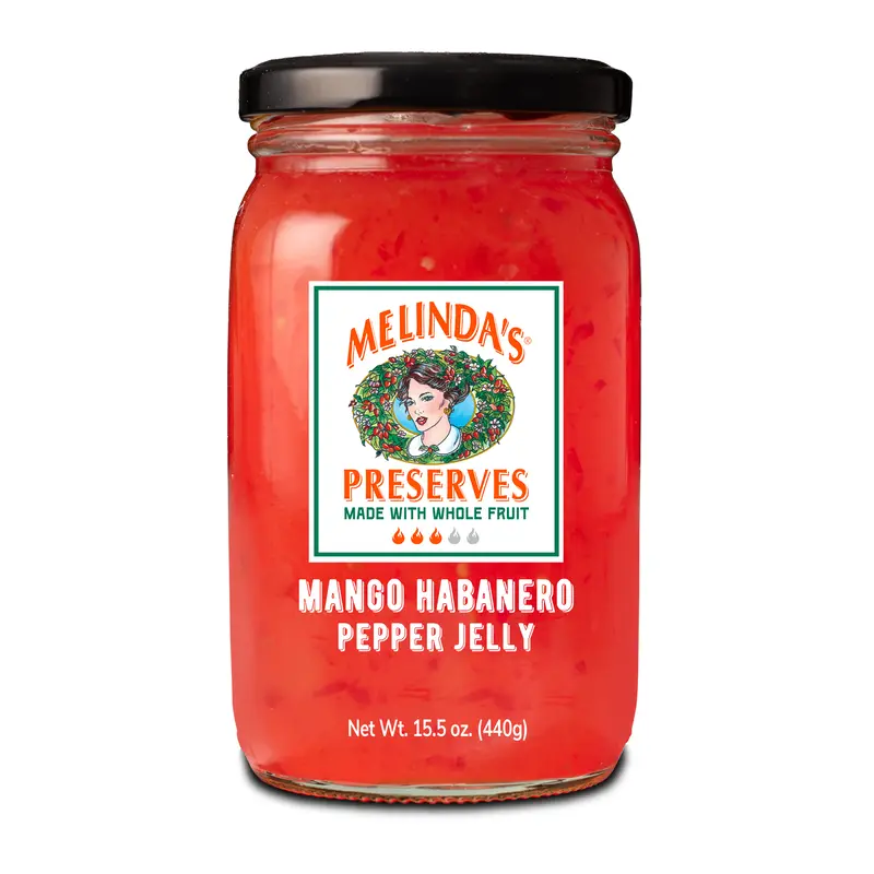 Melindas Whole Fruit Preserves Mango Habanero Pepper Jelly