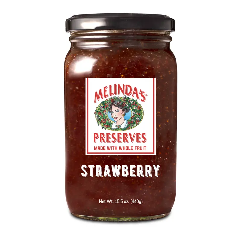 Melindas Whole Fruit Preserves Strawberry