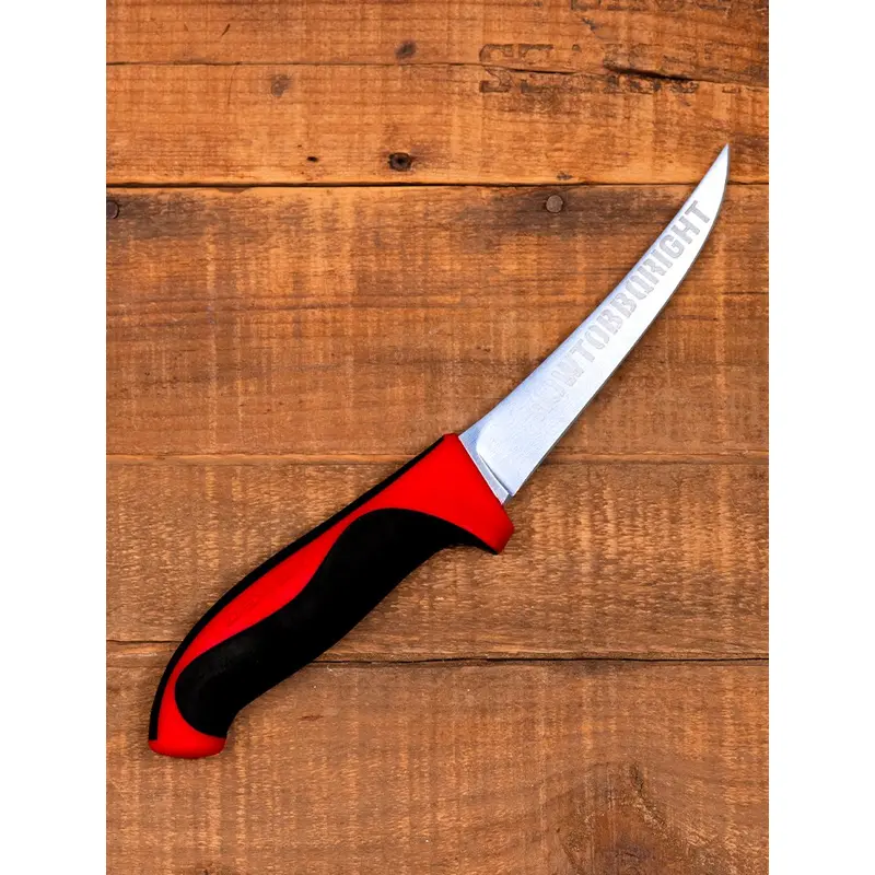 HowToBBQRight 5 Inch Flexible Curved Boning Knife