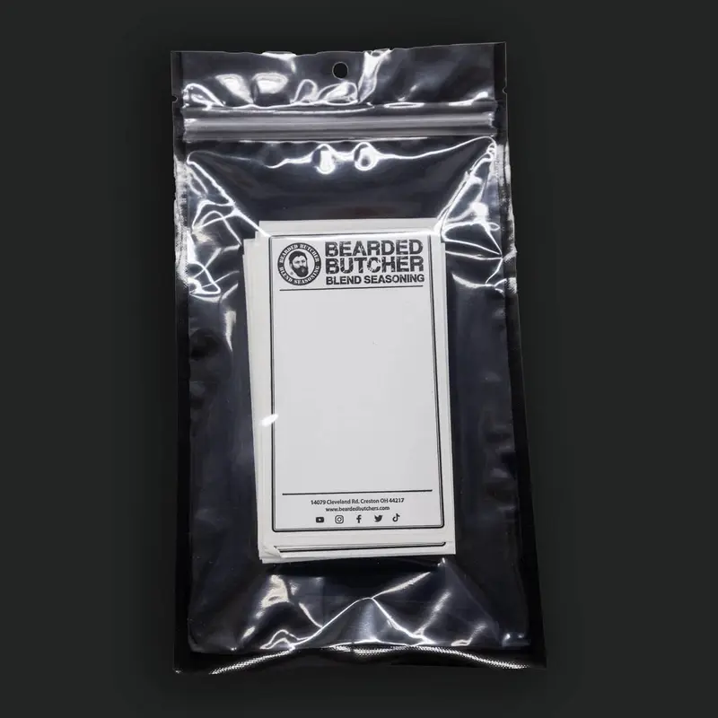 50 Pack of Bearded Butcher Blank Labels